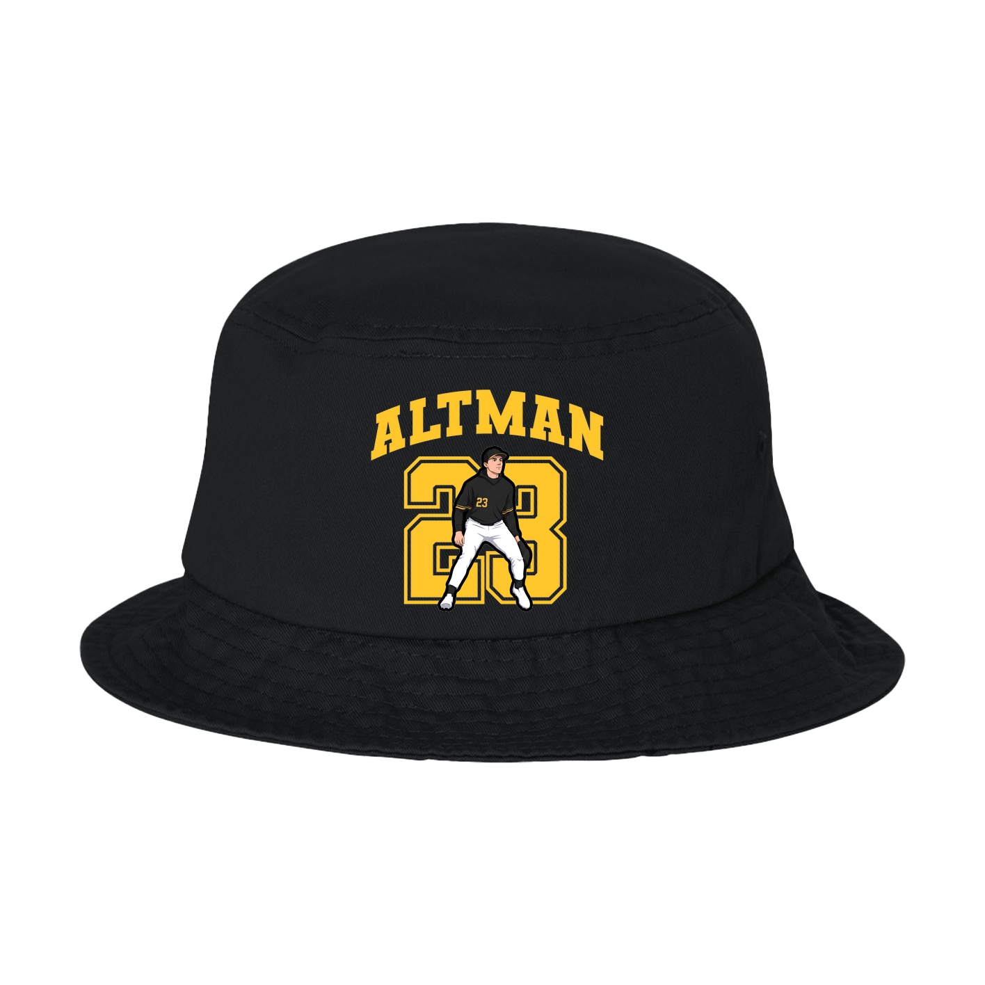 Bucket Cap — Number in Black