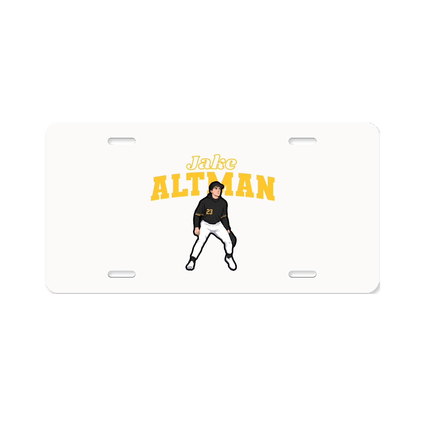 License Plate — Name Arch in Classic