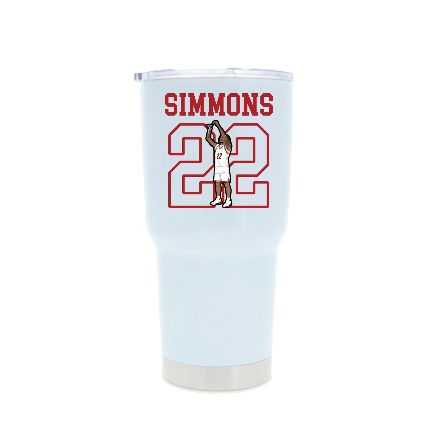 30oz Stainless Steel Tumbler — Shirsey in White