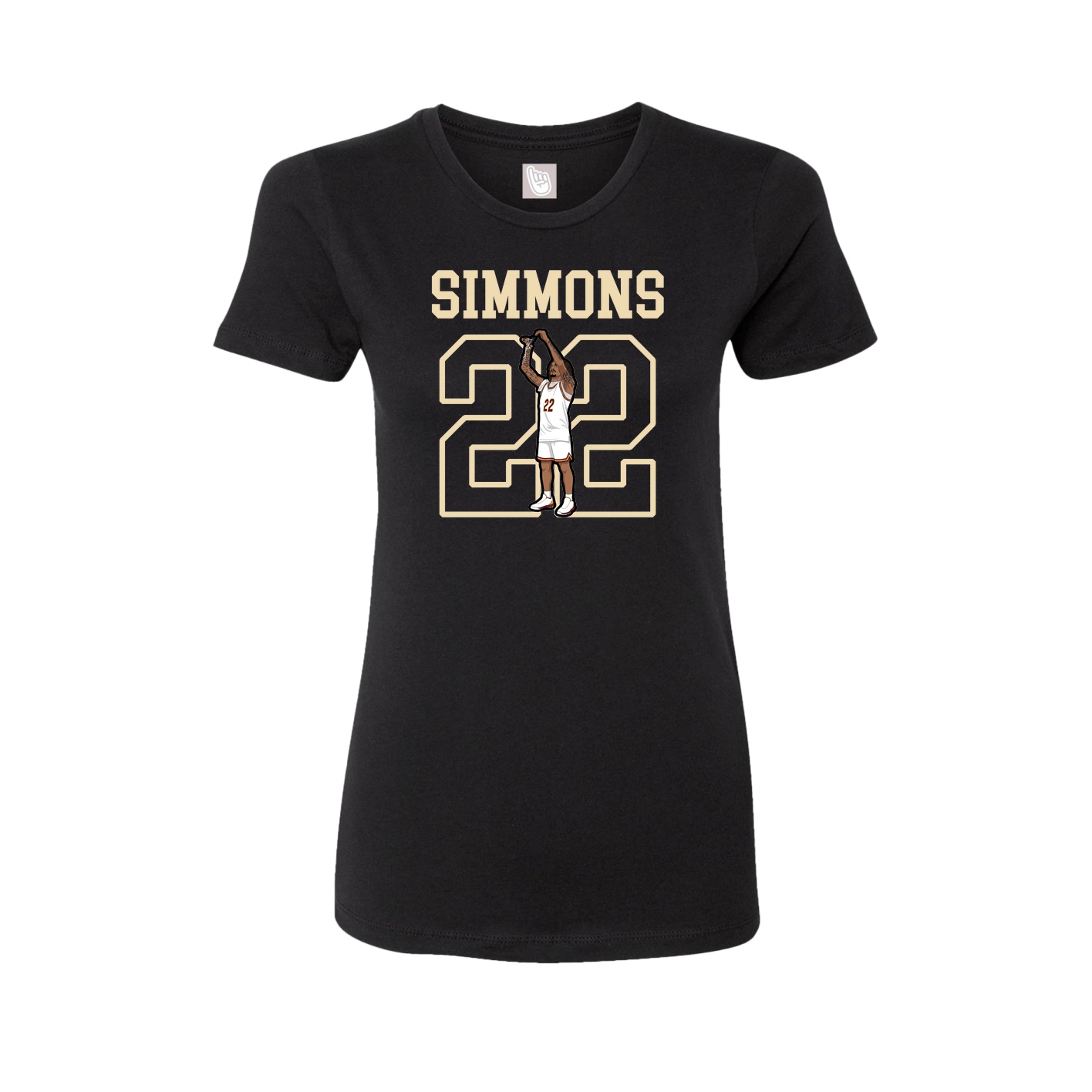 Fitted Women's Tee — Shirsey in Black