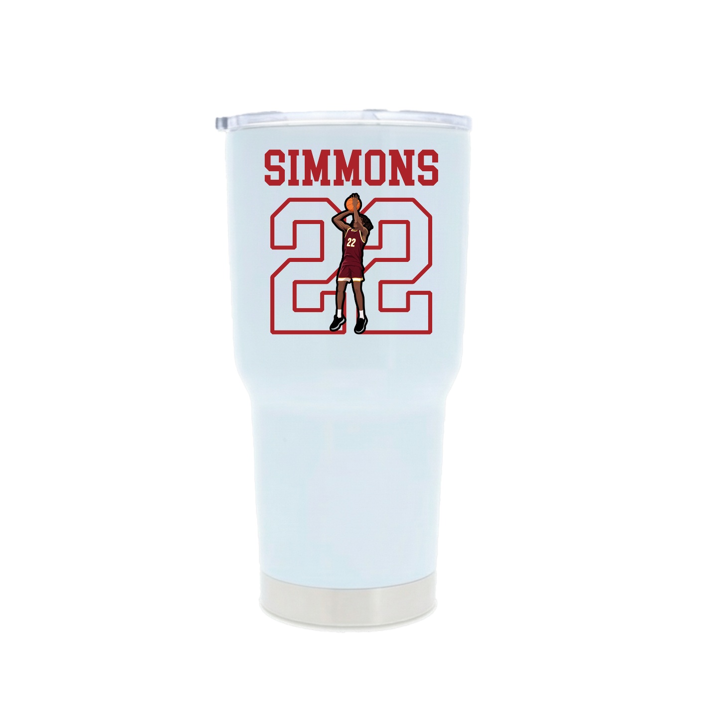 30oz Stainless Steel Tumbler — Shirsey in White