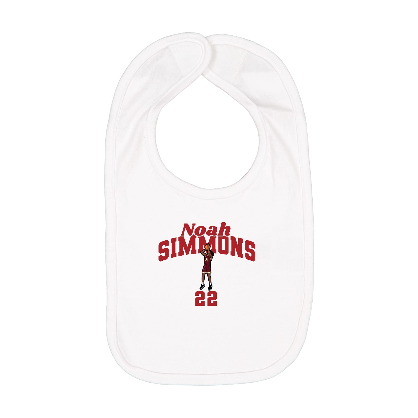 Infant Bib — Signature Arch in White