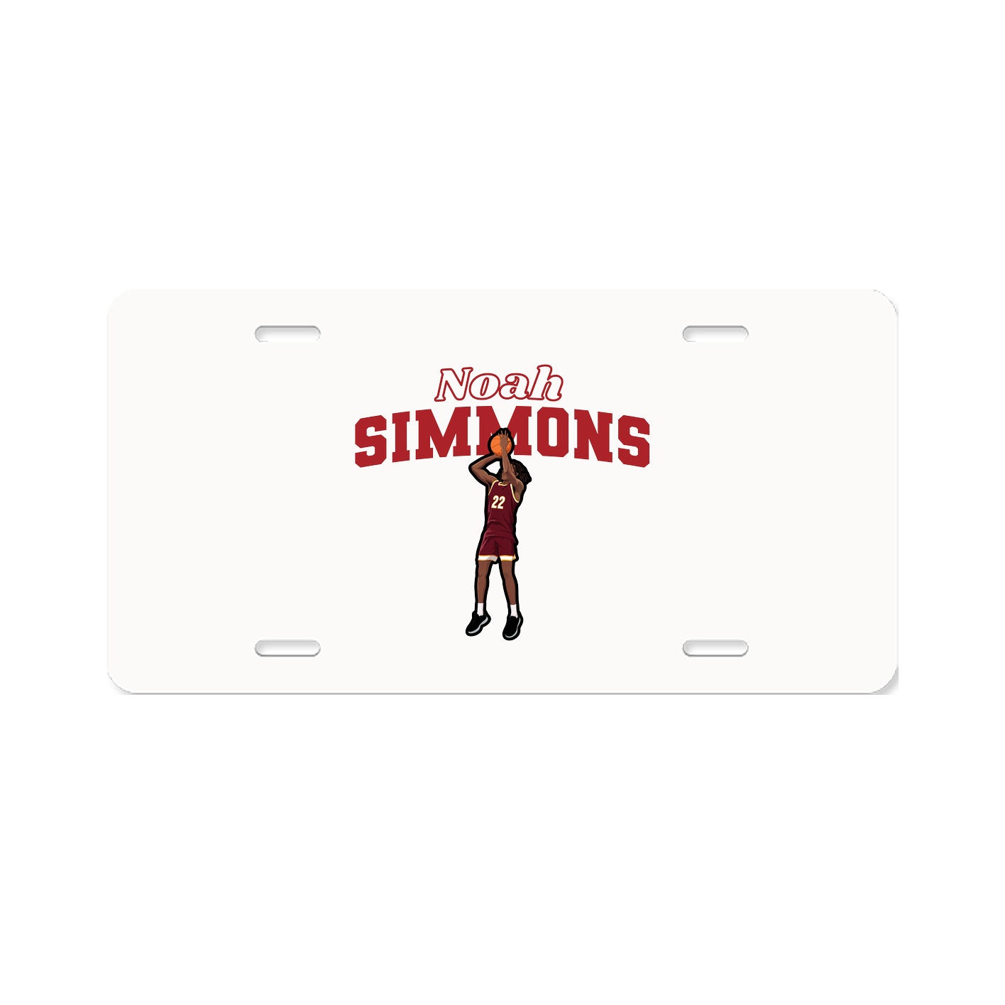 License Plate — Name Arch in Classic