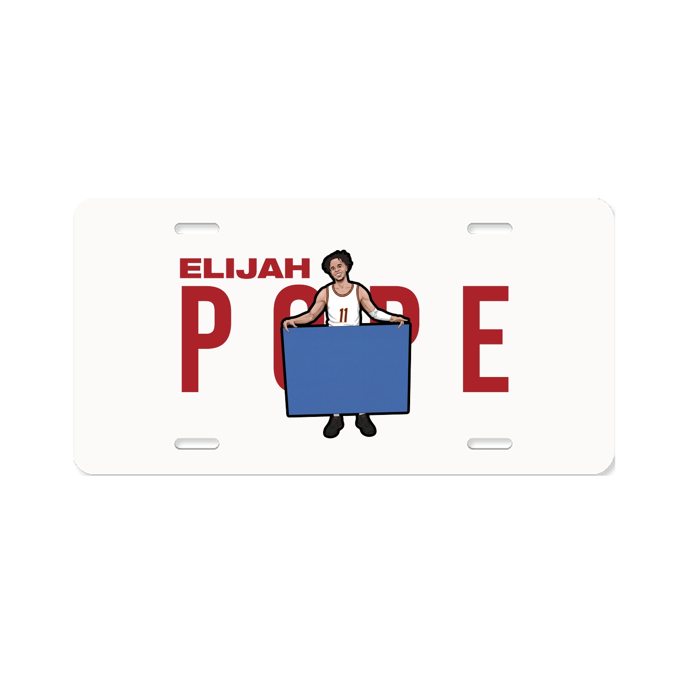 License Plate — Player Name in Classic