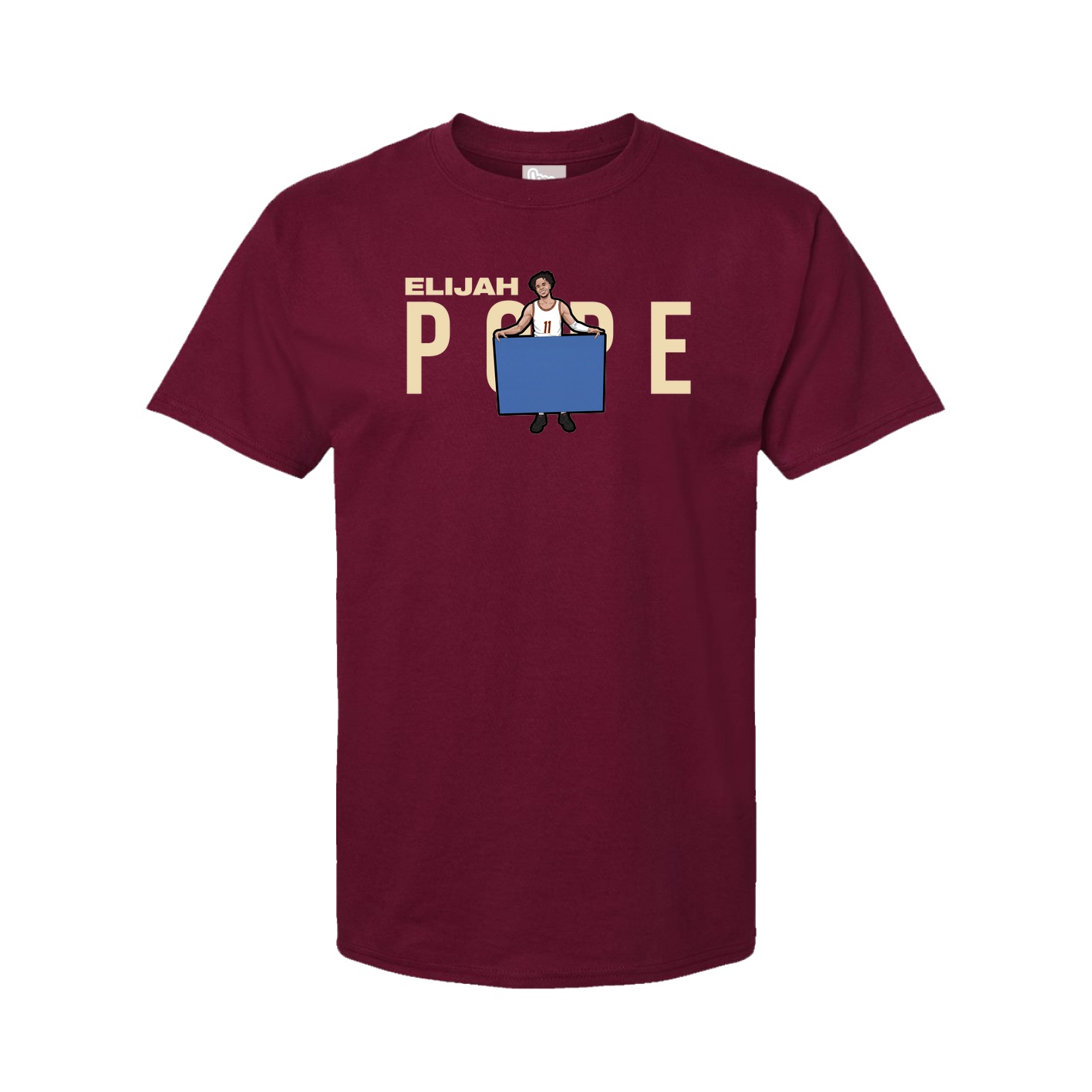 Youth Tee — Player Name in Cardinal