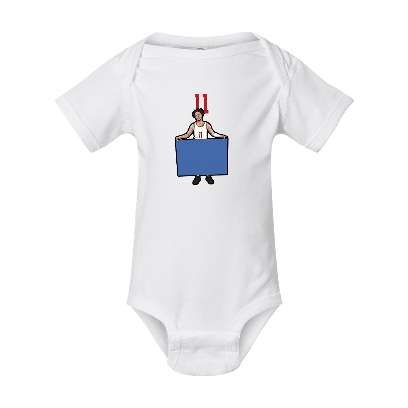 Baby Onesie — Number Top in White