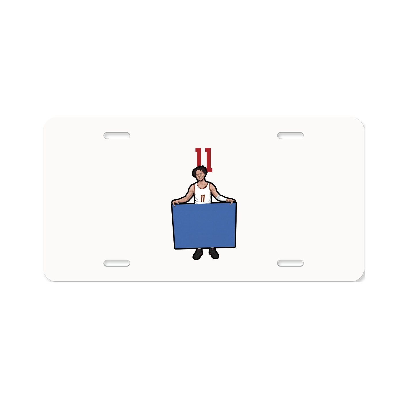 License Plate — Number Top in Classic