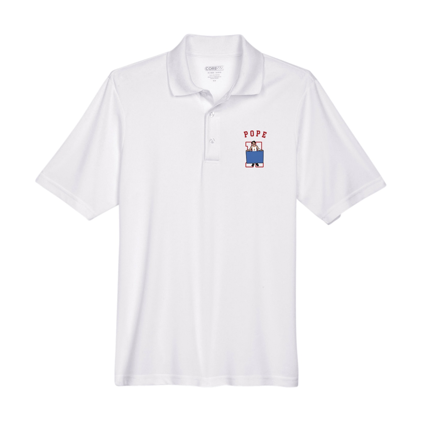 Performance Polo — Shirsey Arch in White