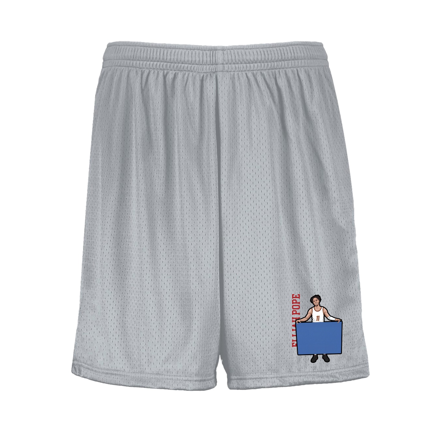Shorts — Name Vertical in Silver