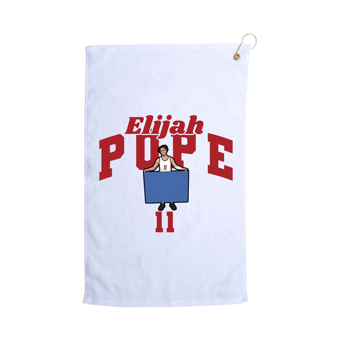 Golf Towel — Signature Arch in White