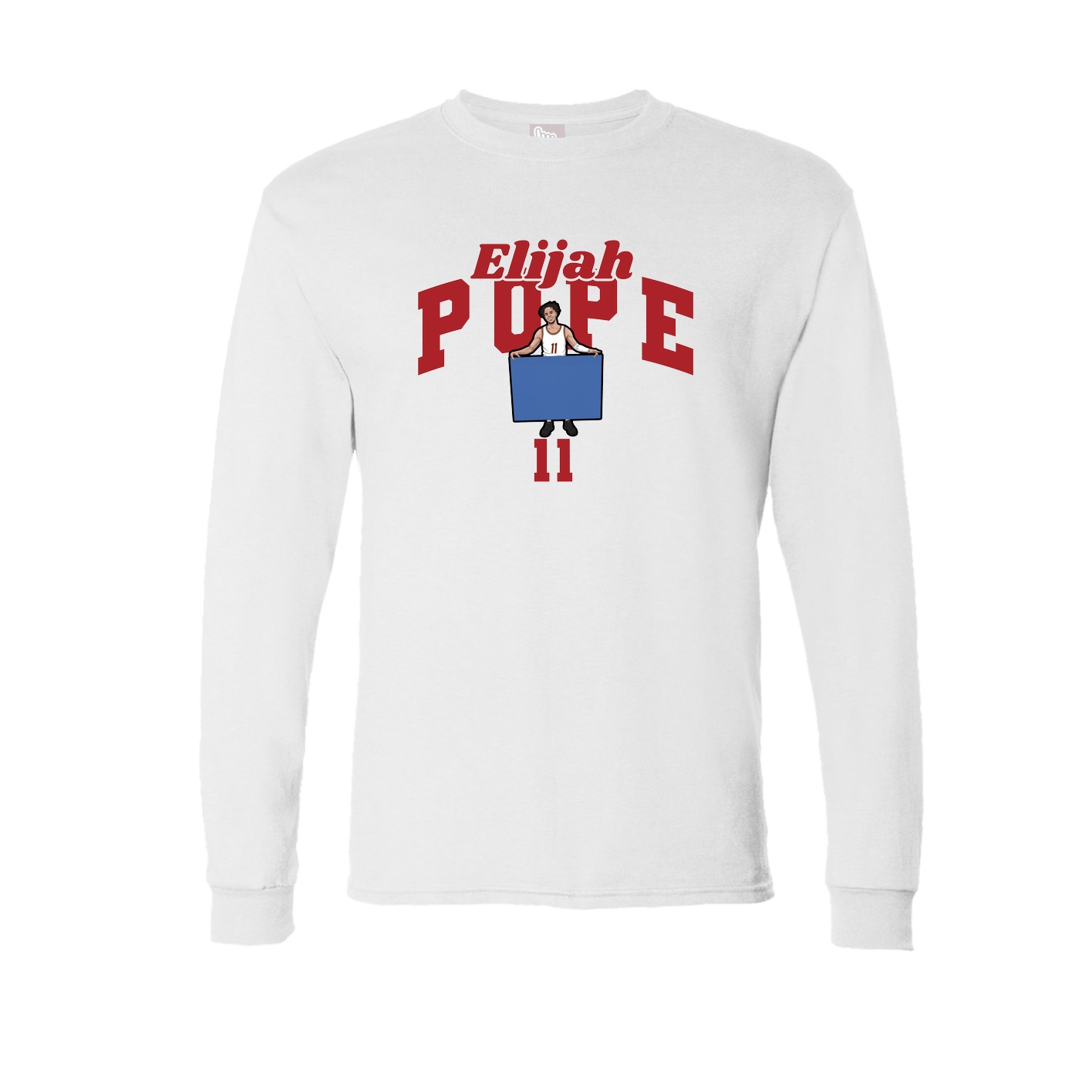 Long Sleeve Tee — Signature Arch in White