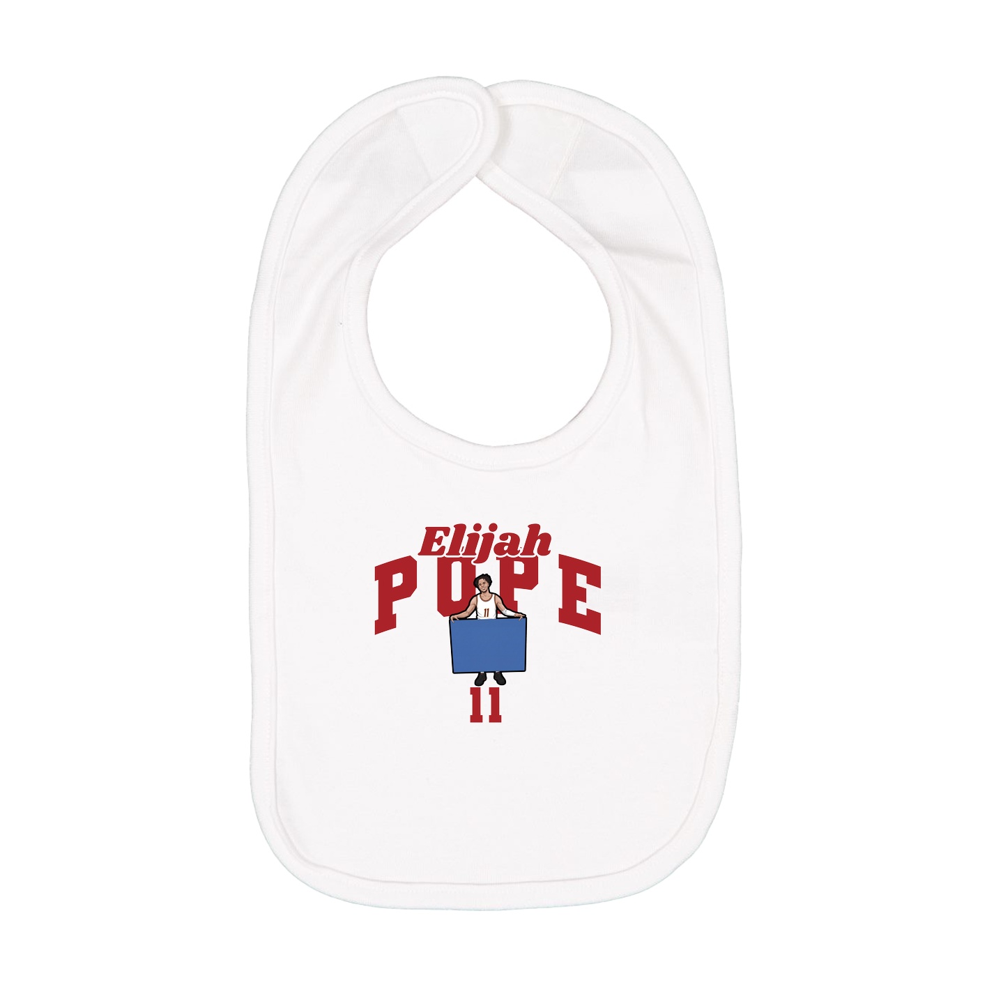 Infant Bib — Signature Arch in White