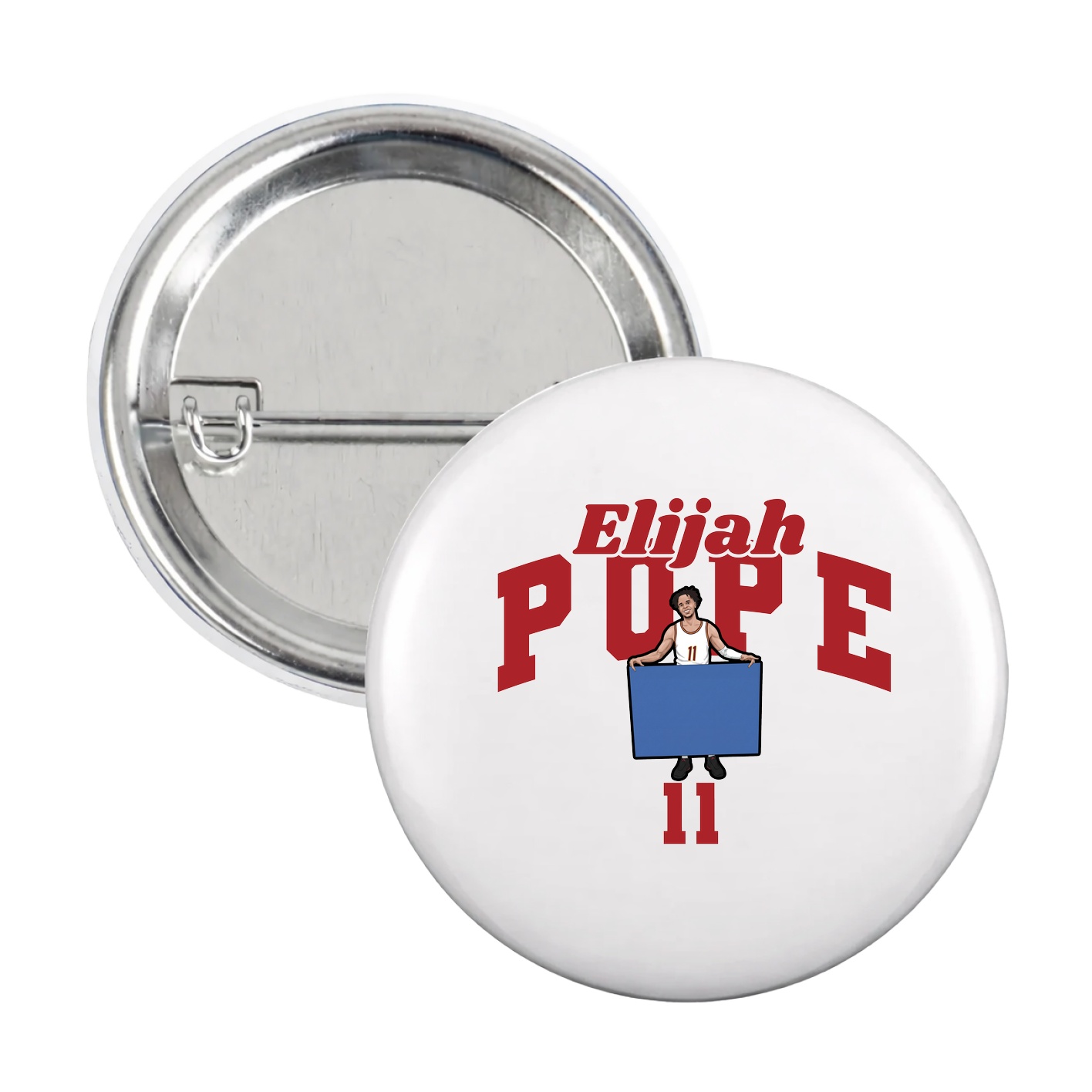 Game Day Button — Signature Arch in White