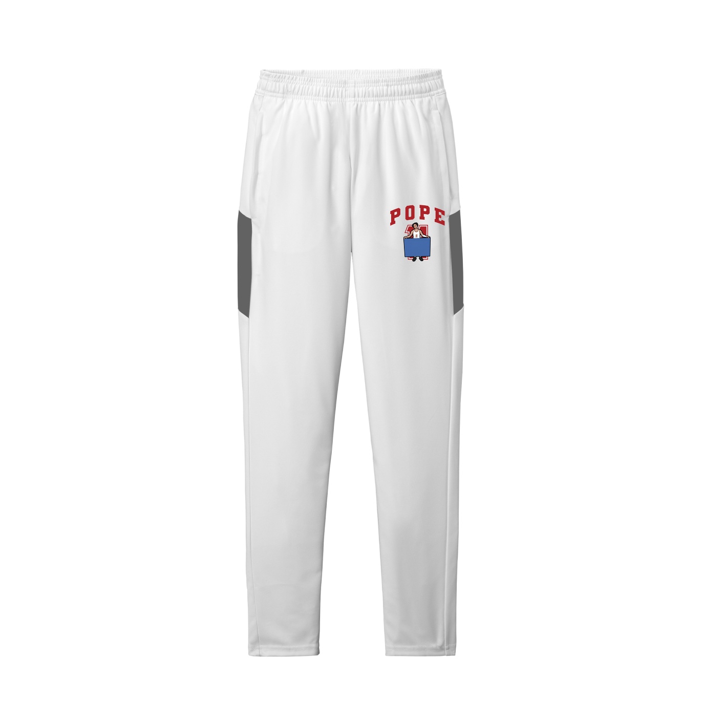 Team Travel Pant — Number in White/Grey