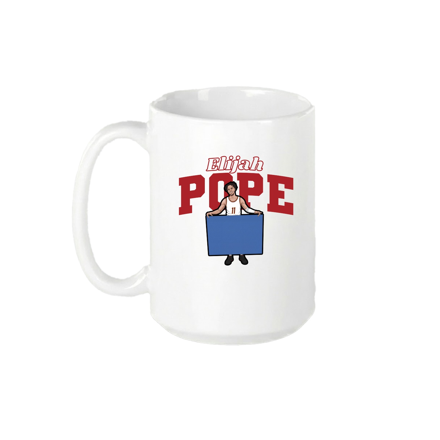 15oz Coffee Mug — Name Arch in White