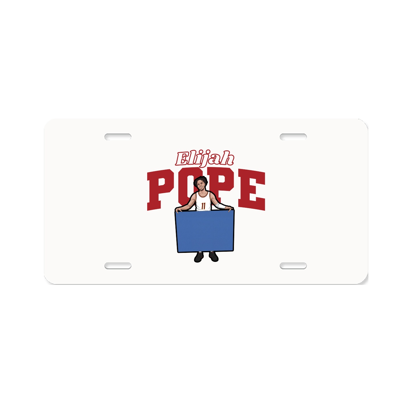 License Plate — Name Arch in Classic