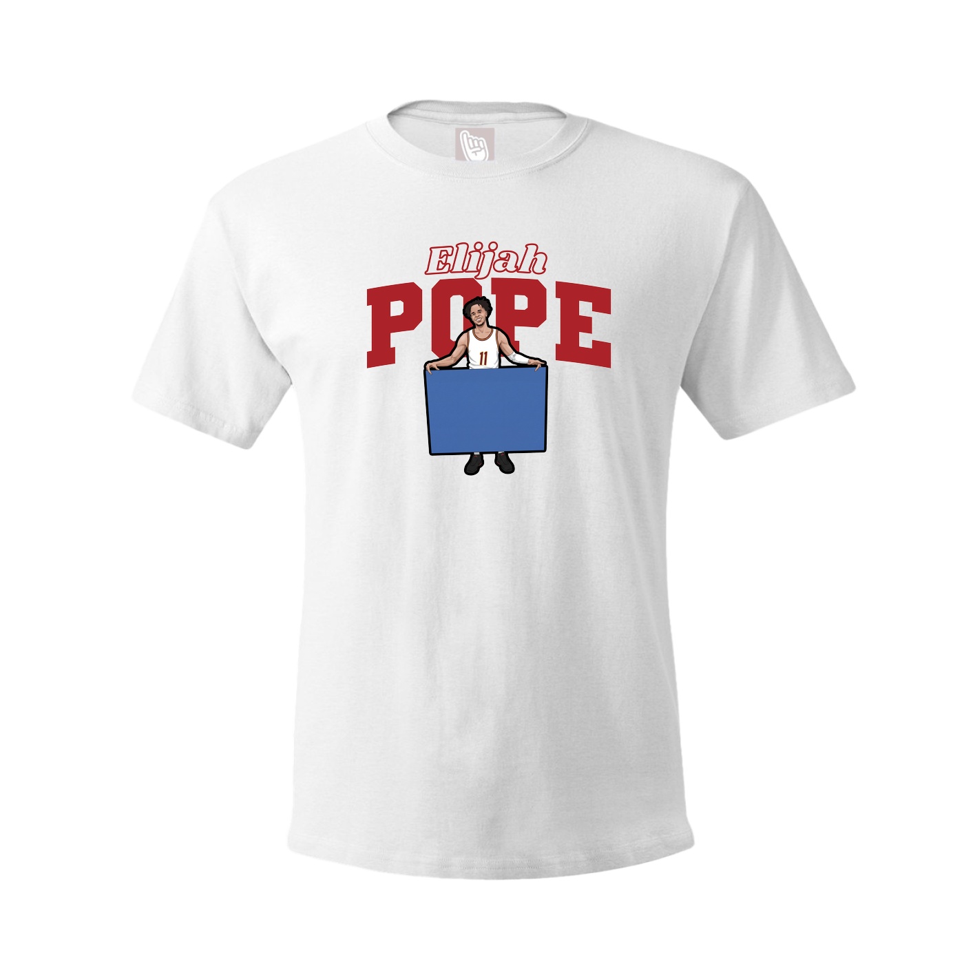 Youth Tee — Name Arch in White