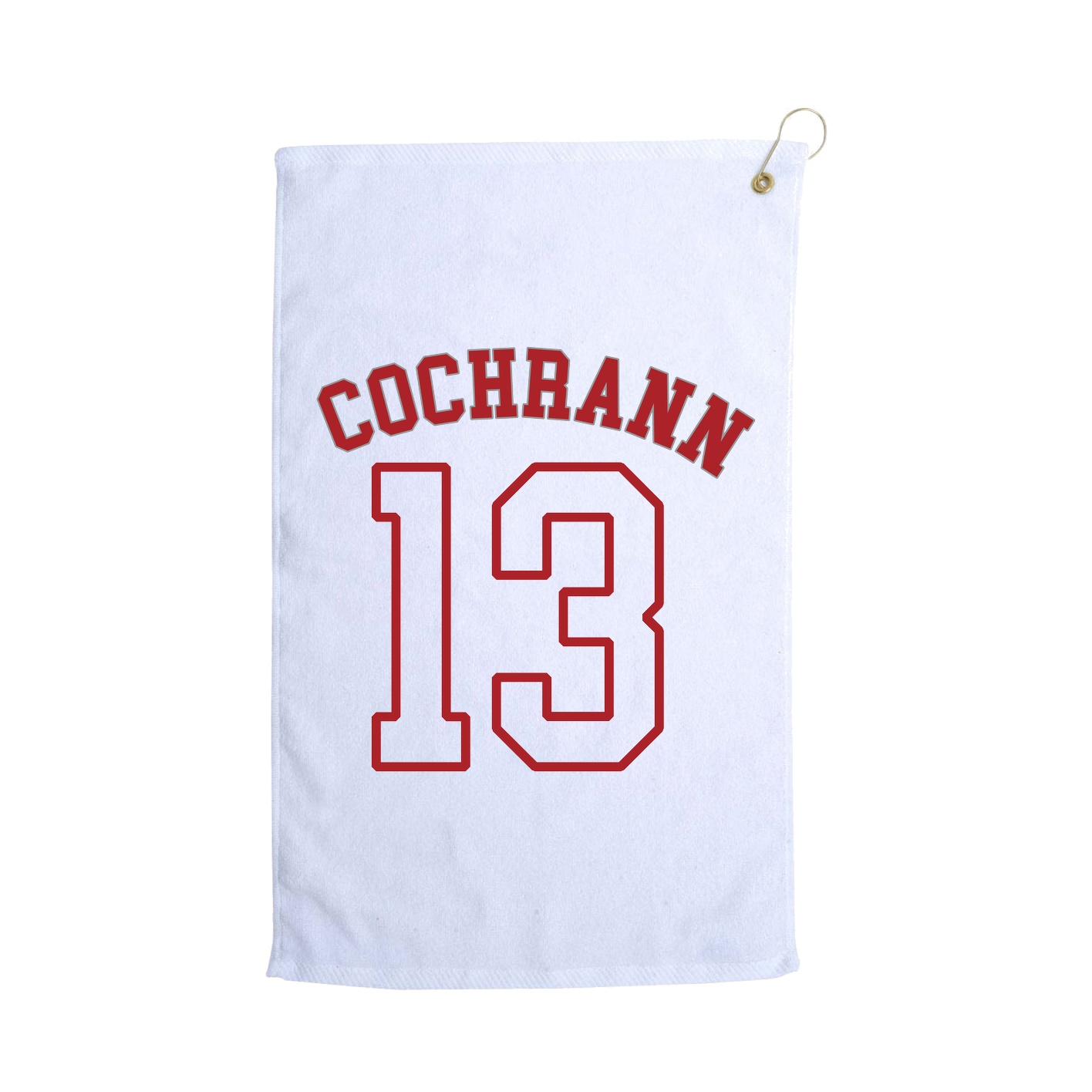 Golf Towel — Shirsey Arch in White