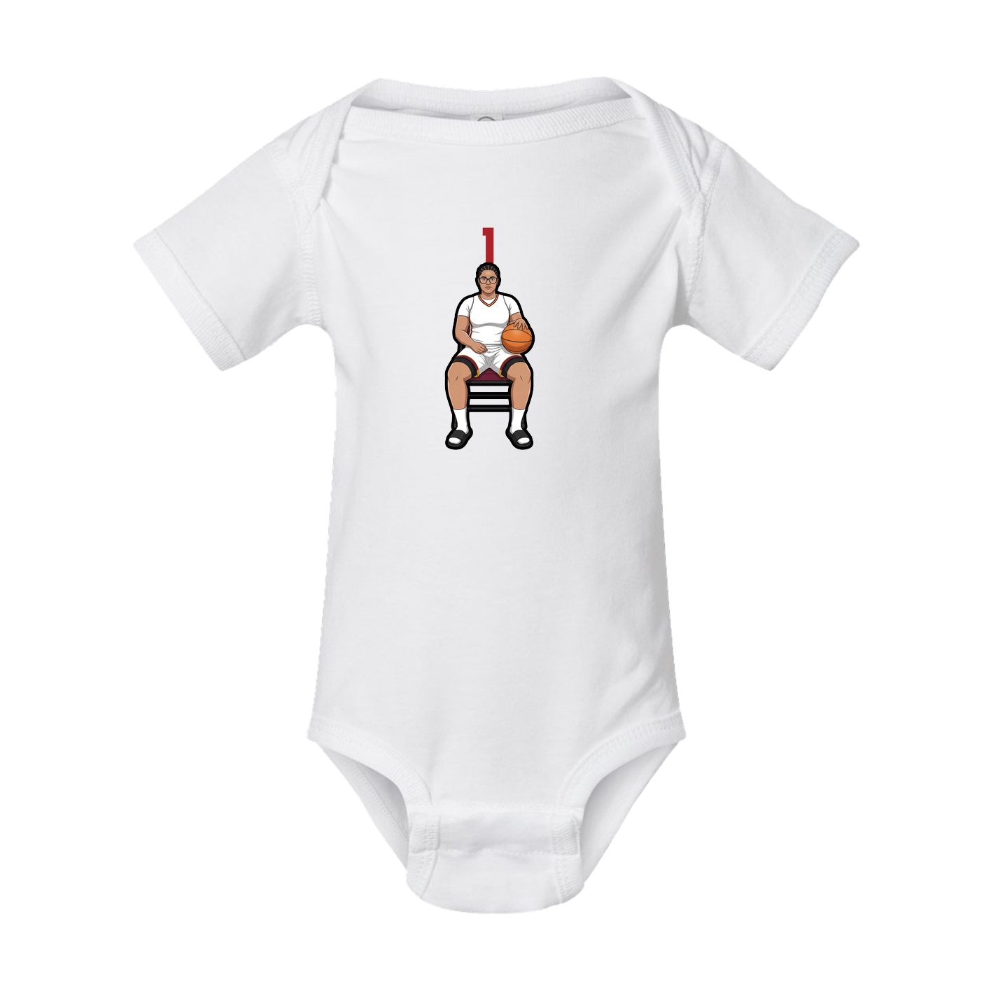 Baby Onesie — Number Top in White