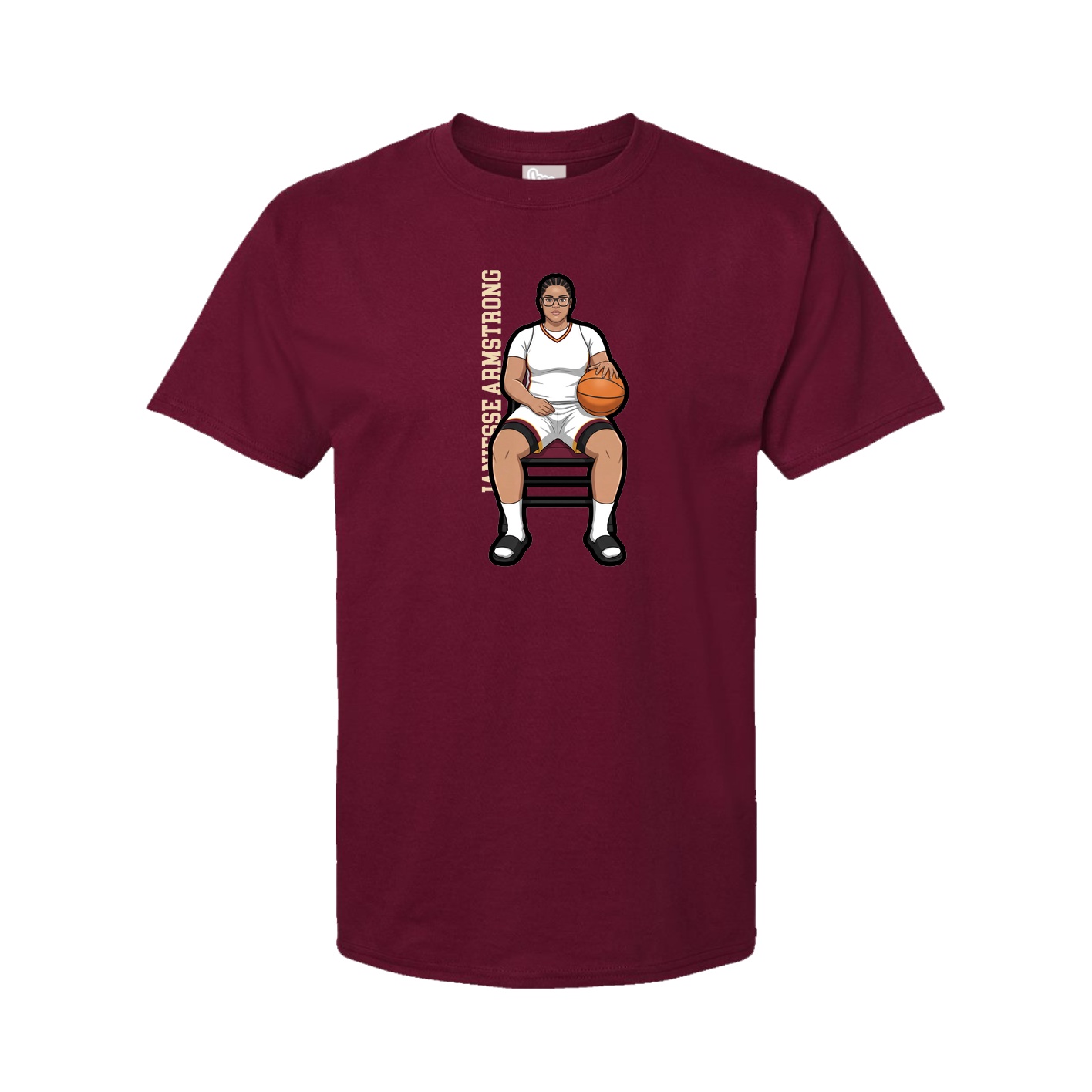 Tee — Name Vertical in Cardinal