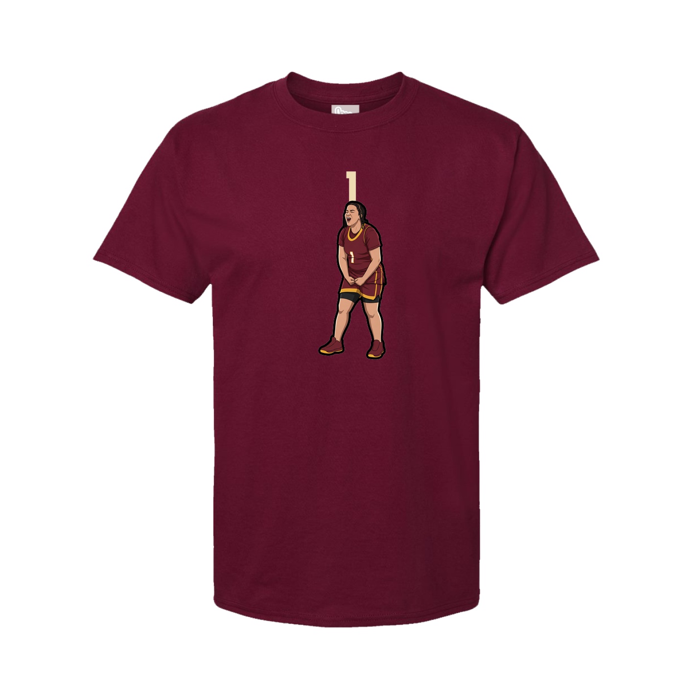 Tee — Number Top in Cardinal