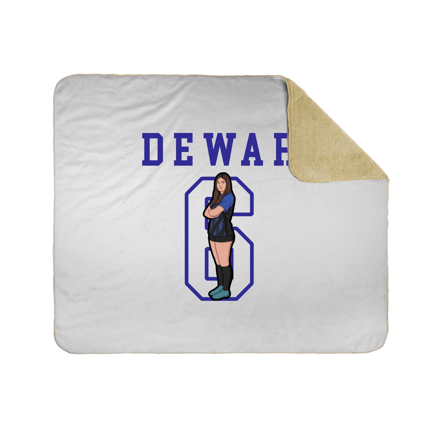 Throw Blanket — Shirsey in White