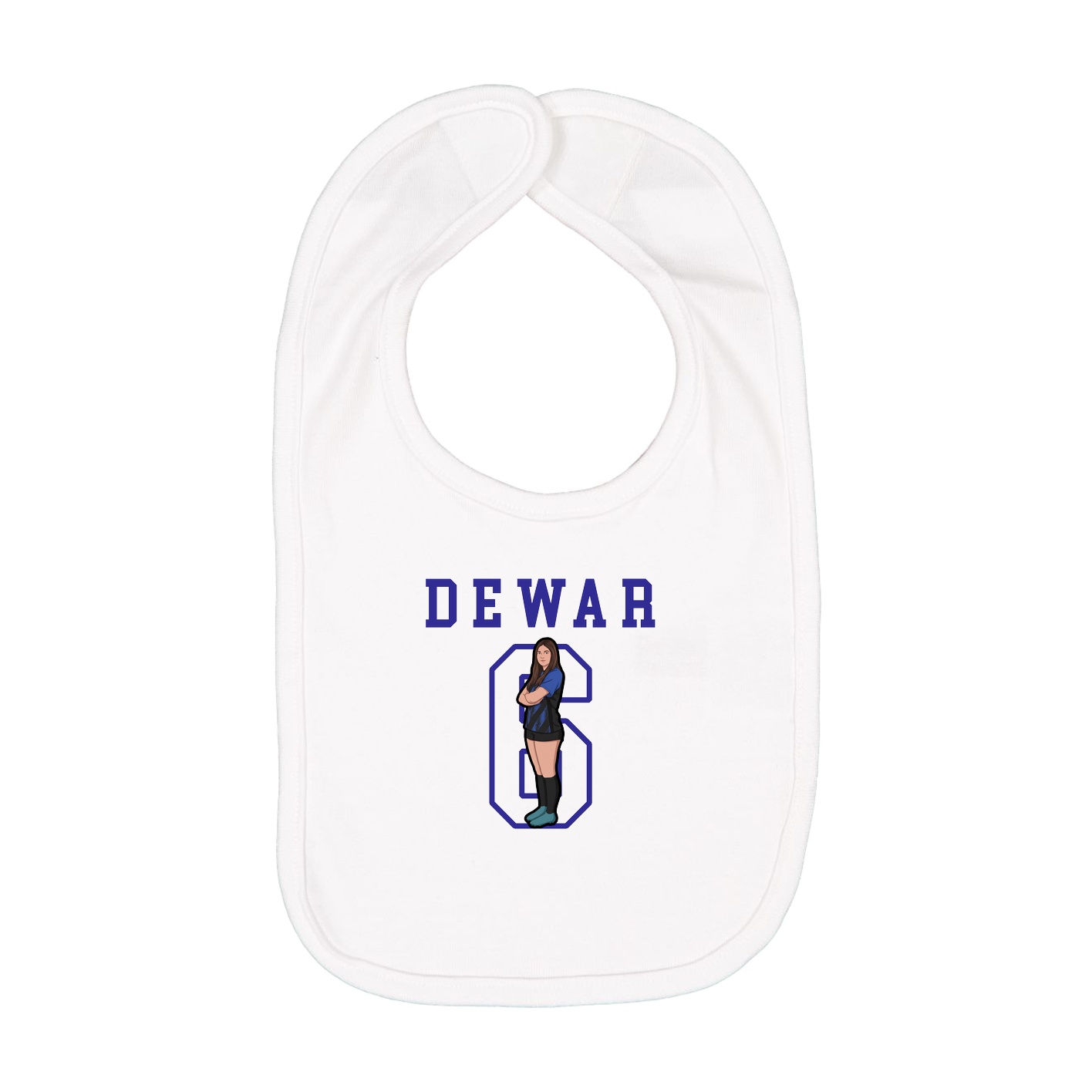 Infant Bib — Shirsey in White