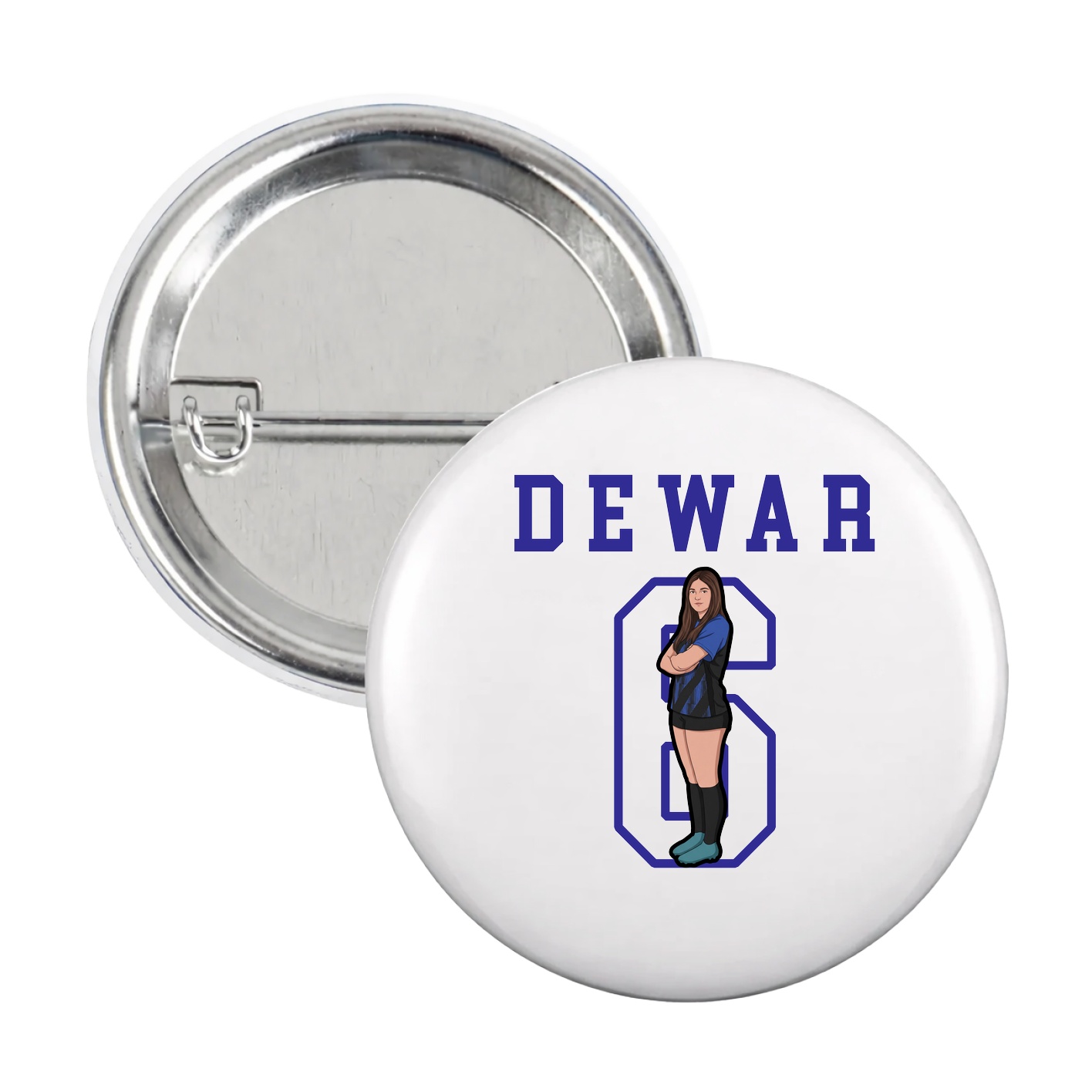 Game Day Button — Shirsey in White