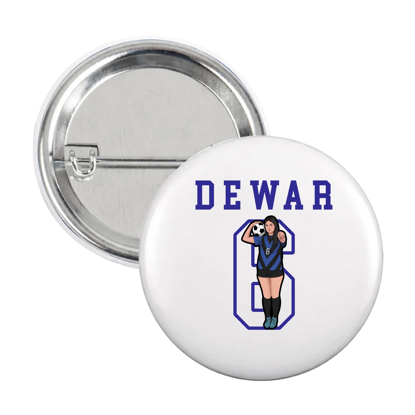 Game Day Button — Shirsey in White