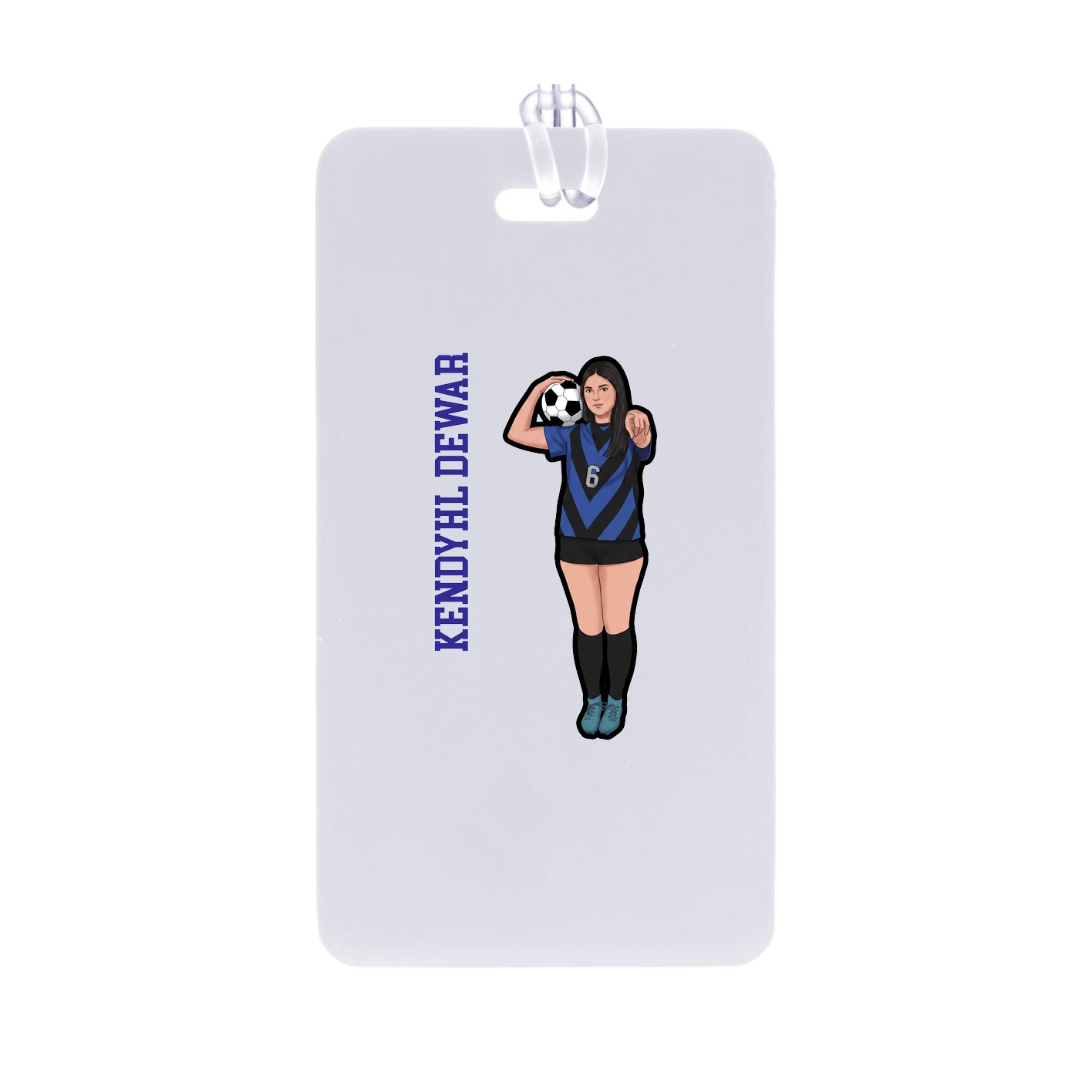 Bag Tag — Name Vertical in Classic
