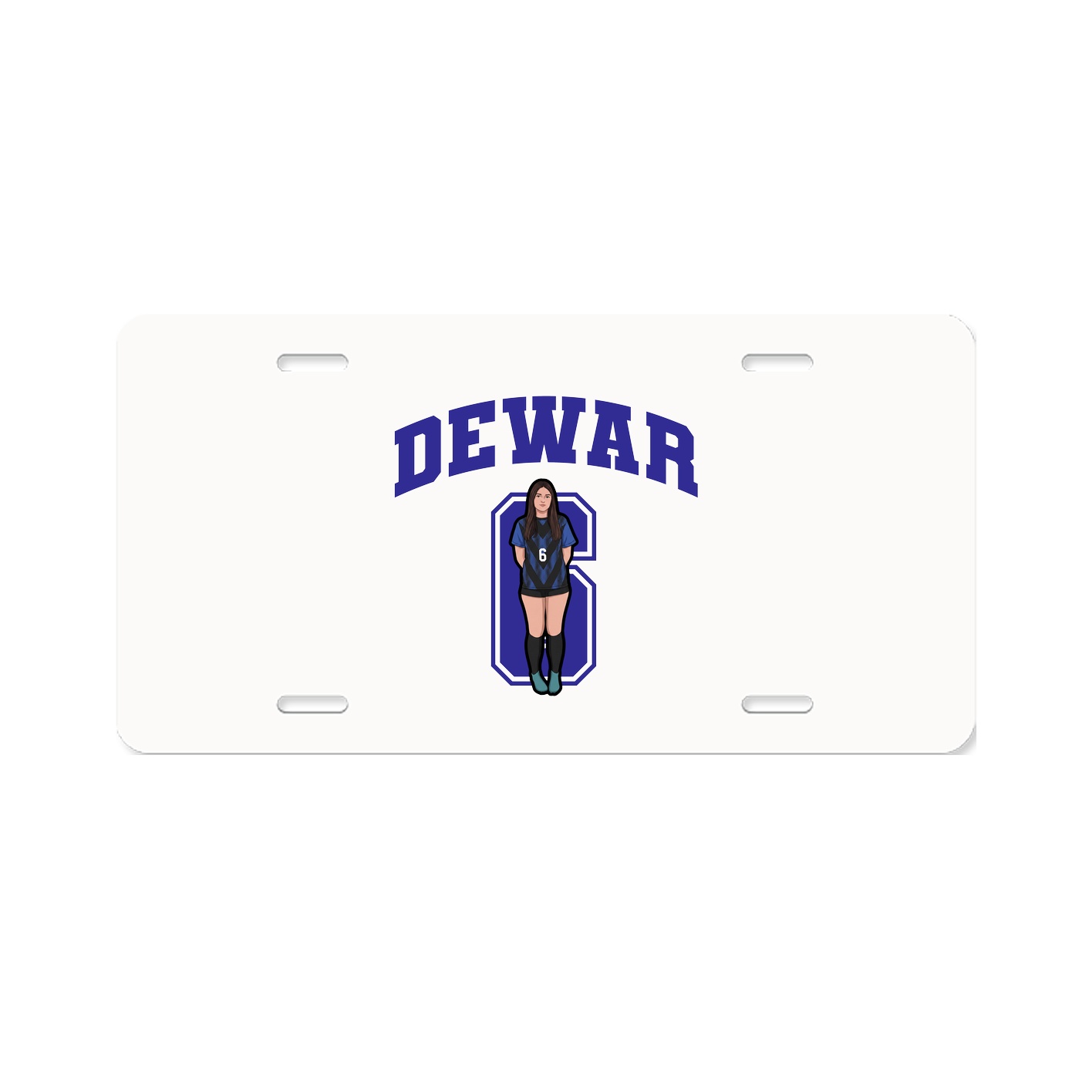 License Plate — Number in Classic