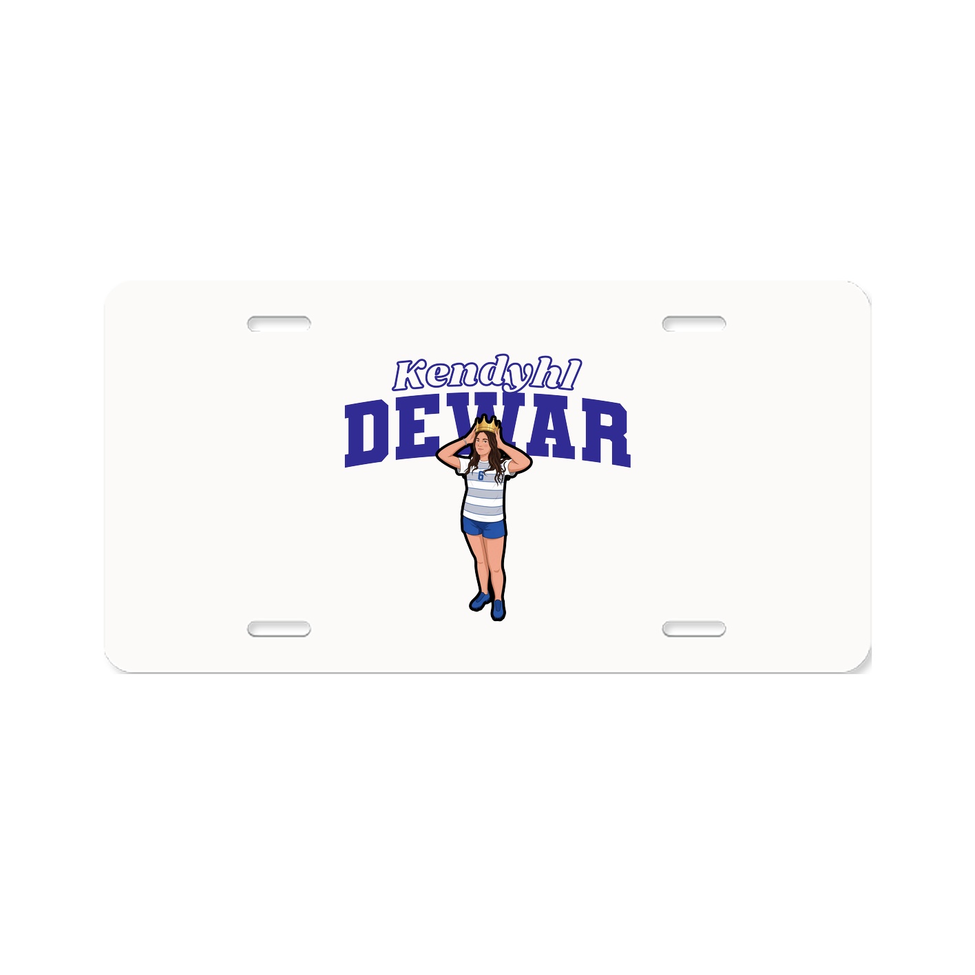 License Plate — Name Arch in Classic