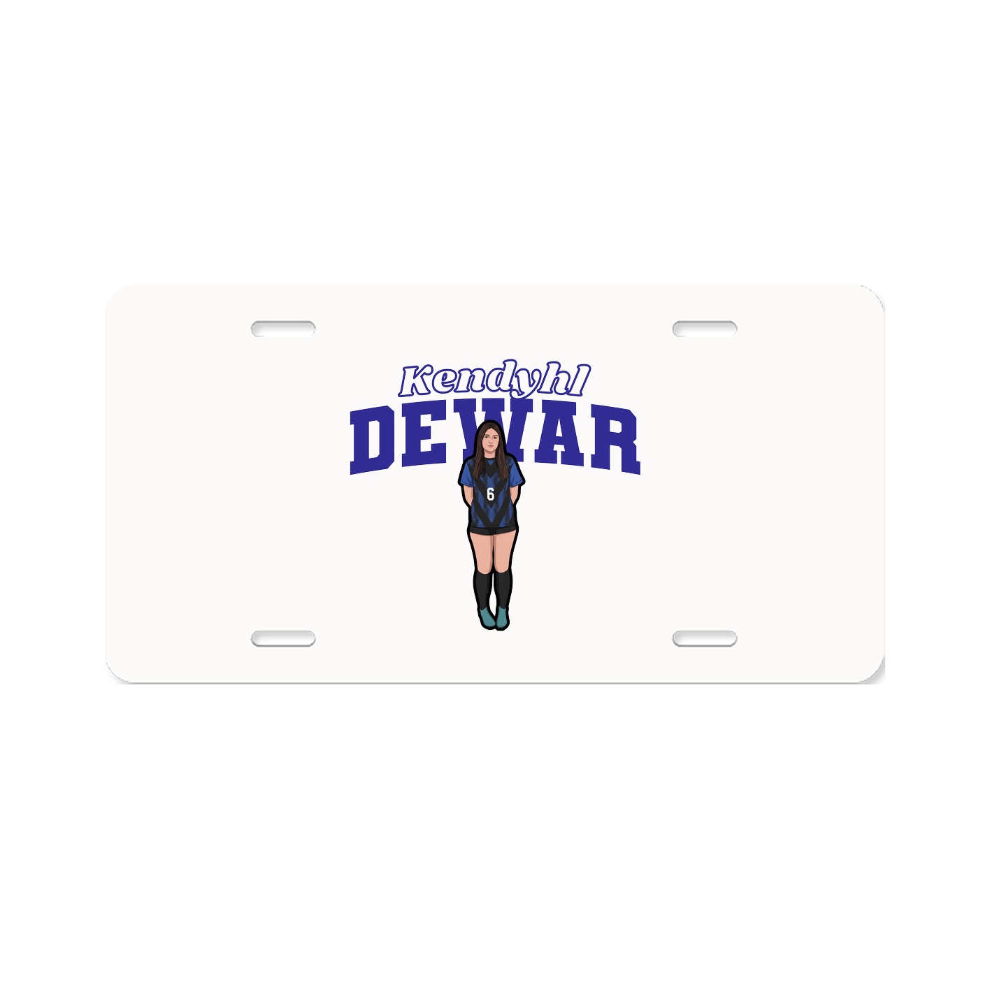 License Plate — Name Arch in Classic