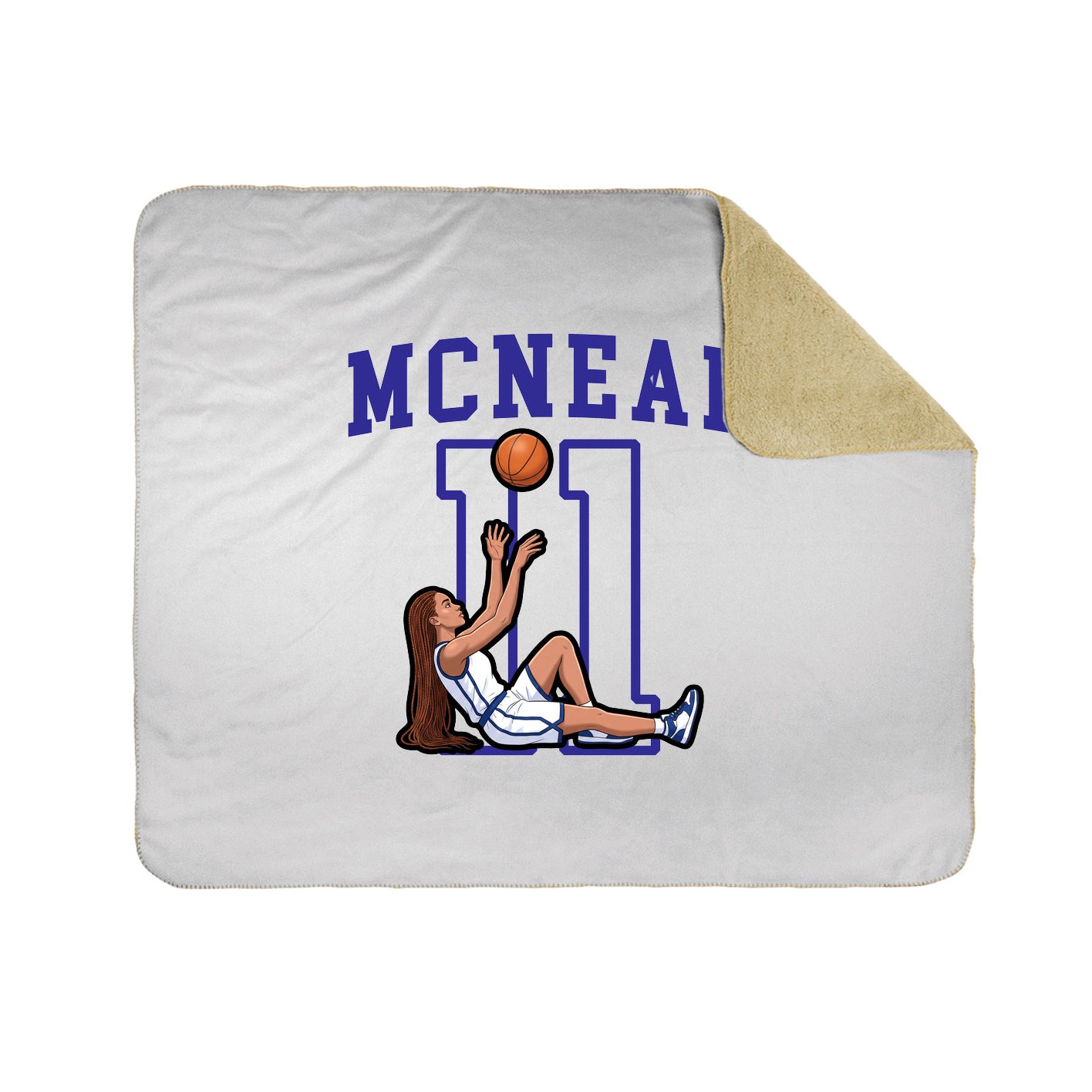 Throw Blanket — Shirsey in White