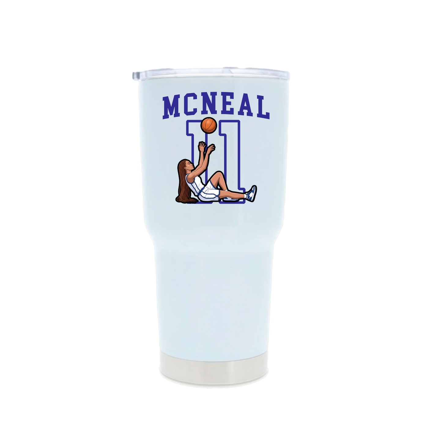 30oz Stainless Steel Tumbler — Shirsey in White