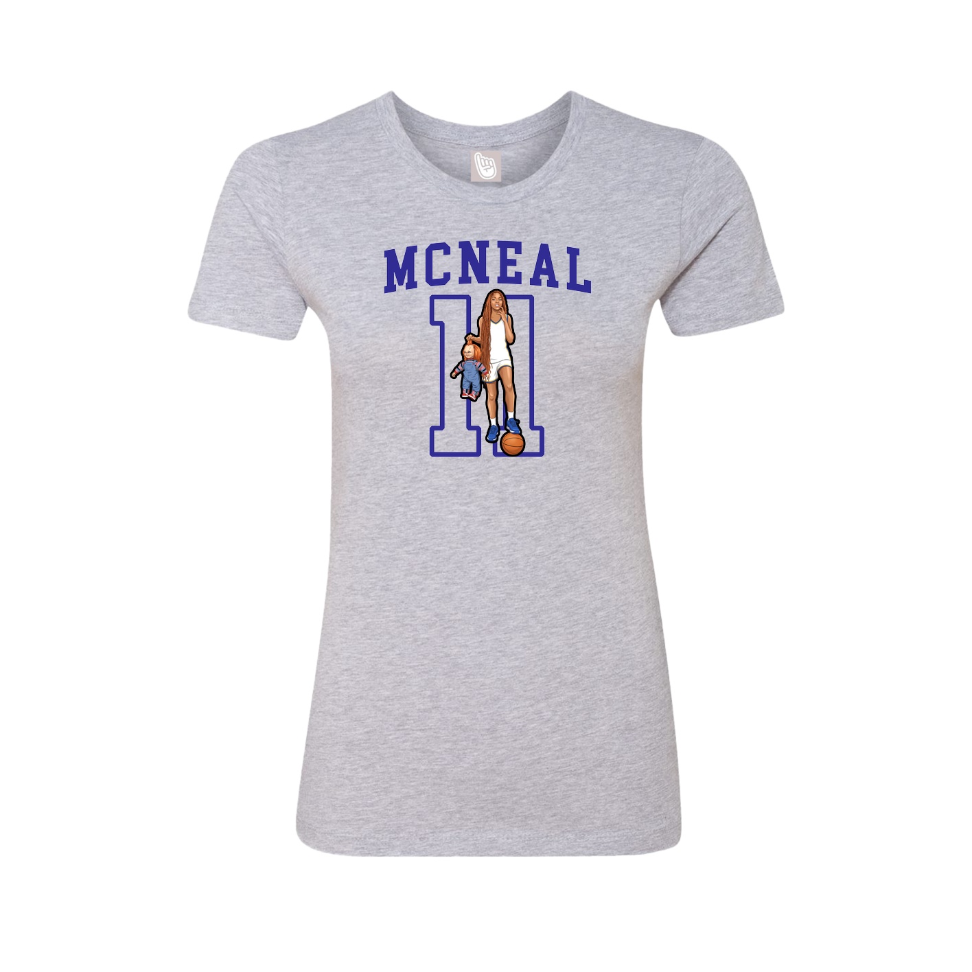 Fitted Women's Tee — Shirsey in Grey