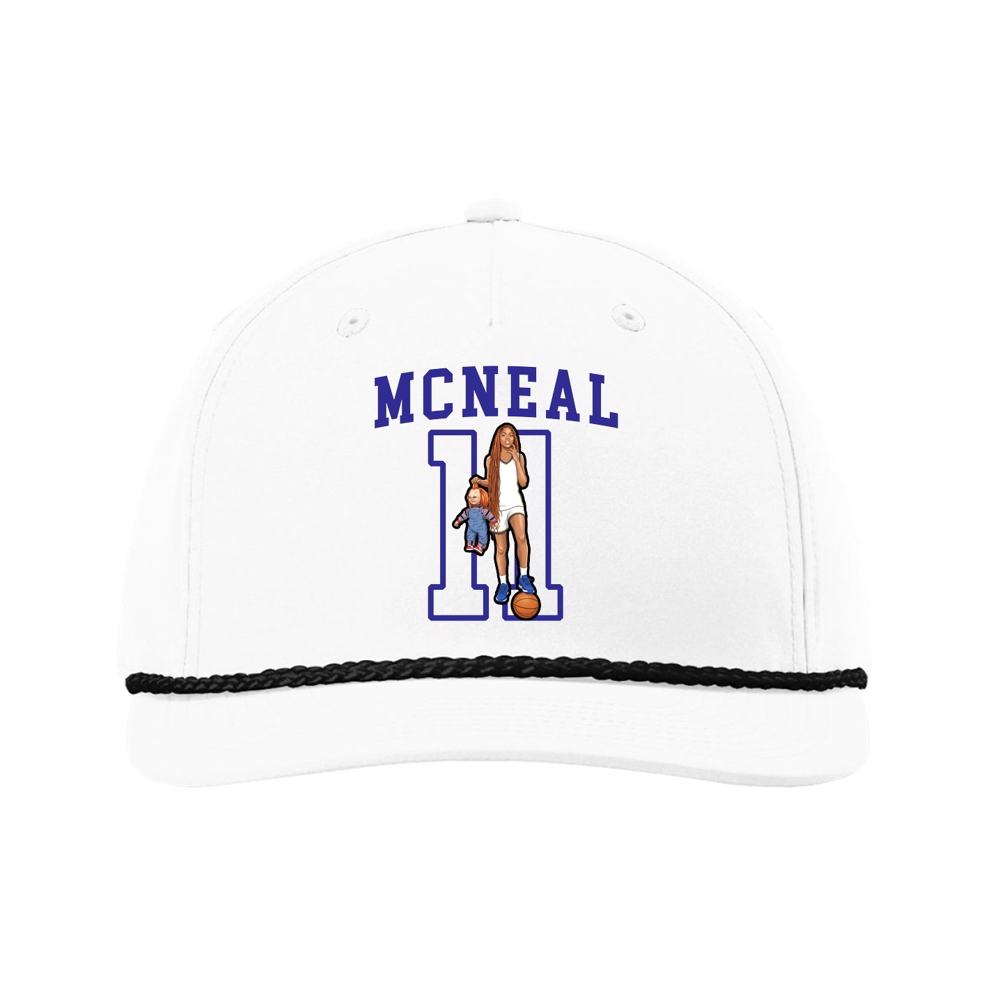 Five-Panel Classic Rope Cap — Shirsey in White