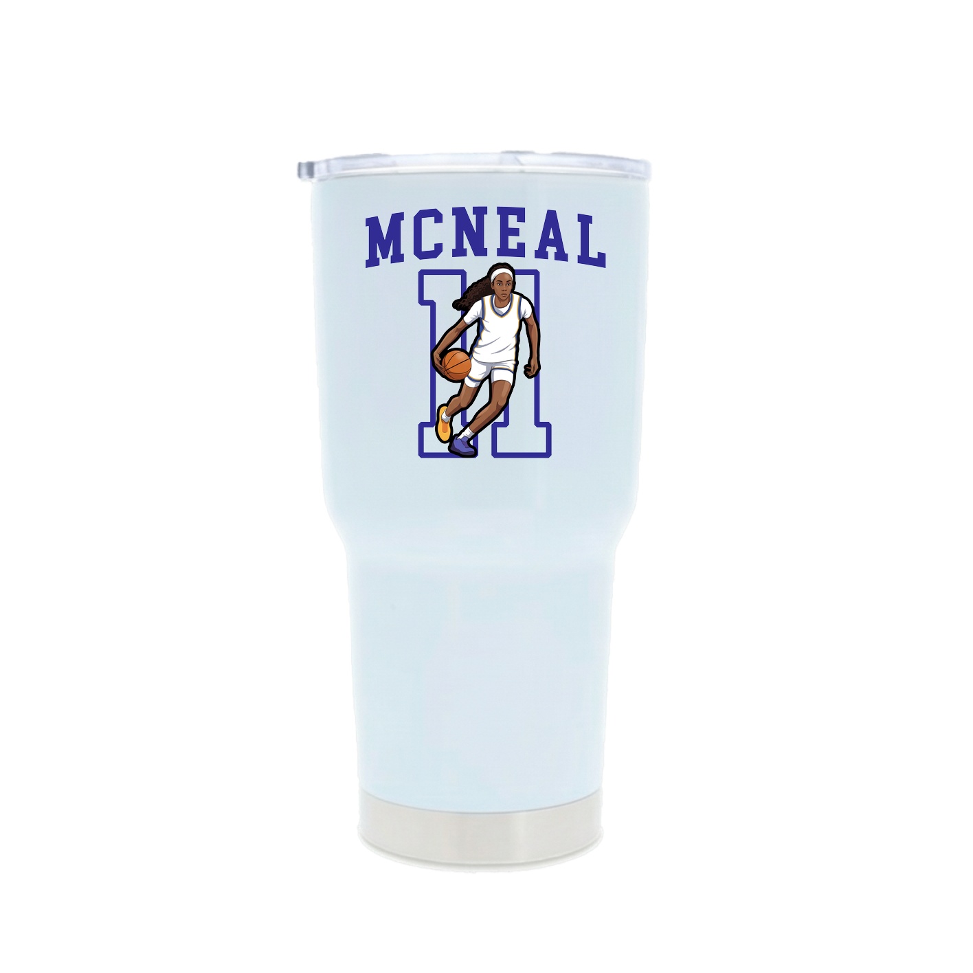 30oz Stainless Steel Tumbler — Shirsey in White