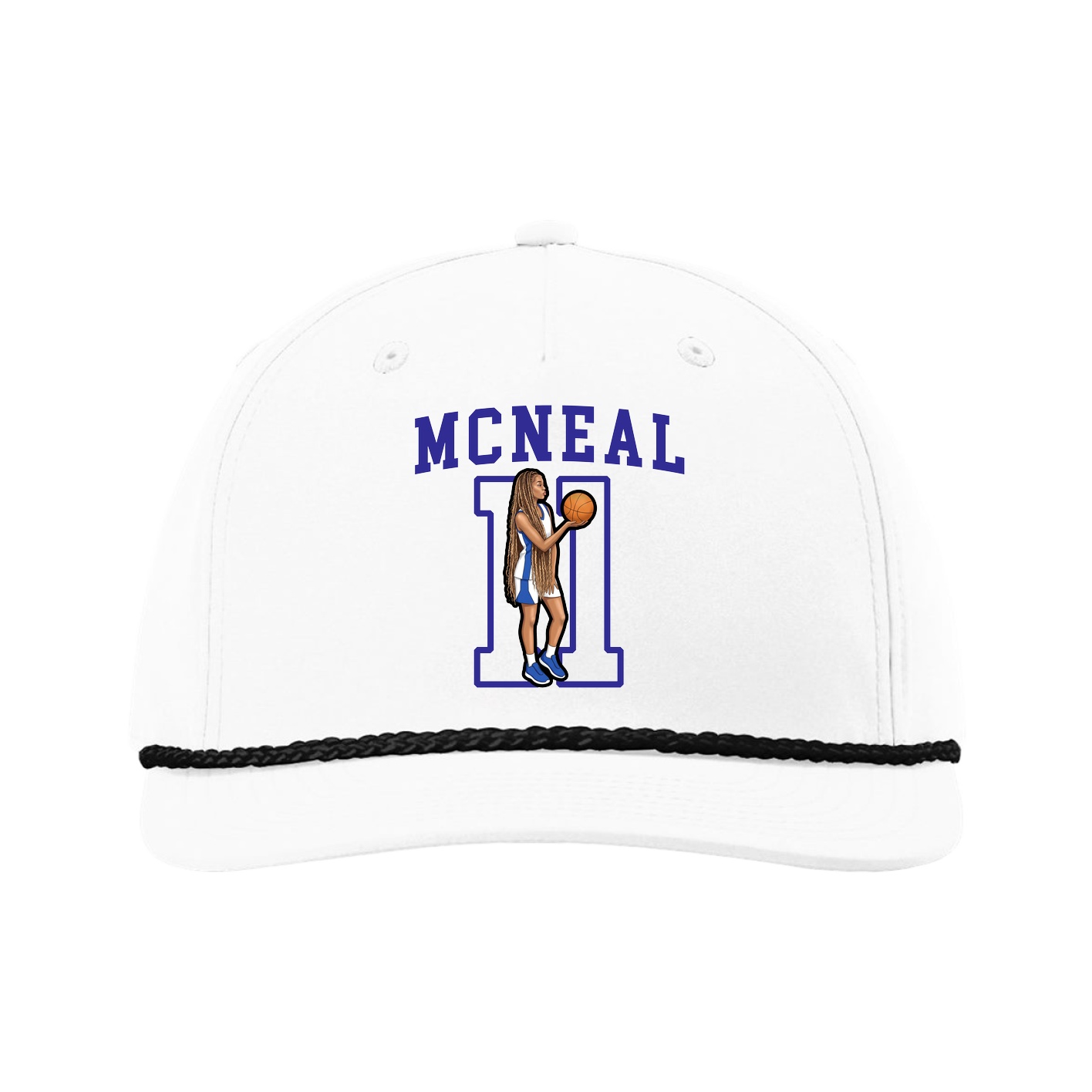 Five-Panel Classic Rope Cap — Shirsey in White