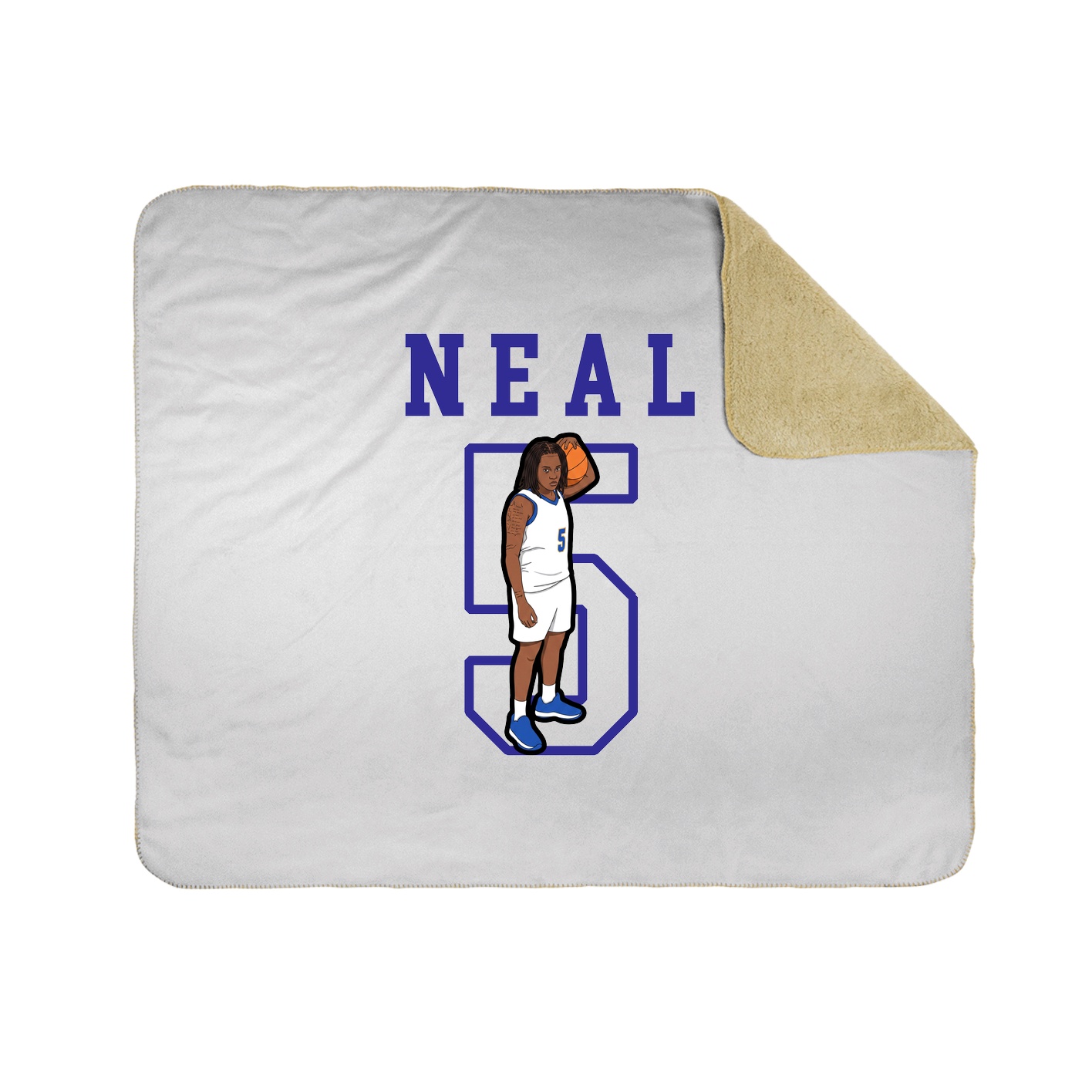 Throw Blanket — Shirsey in White