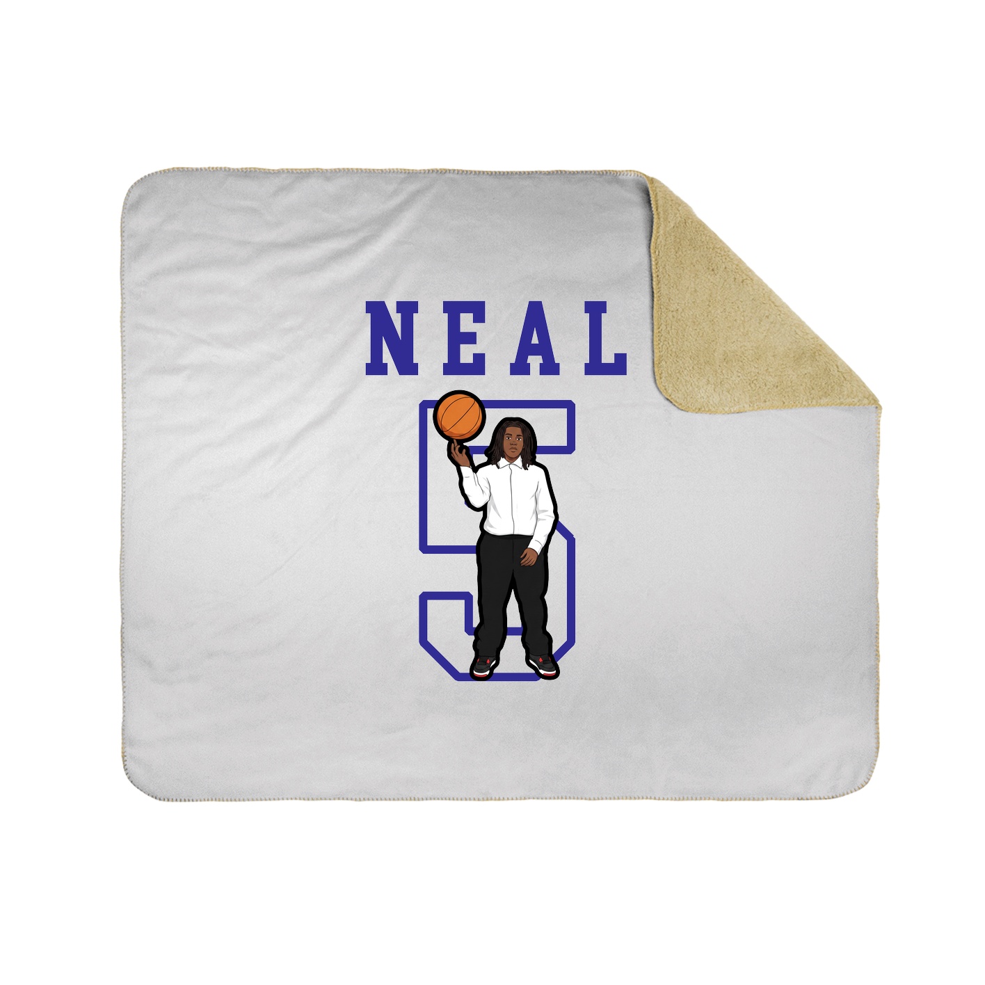 Throw Blanket — Shirsey in White