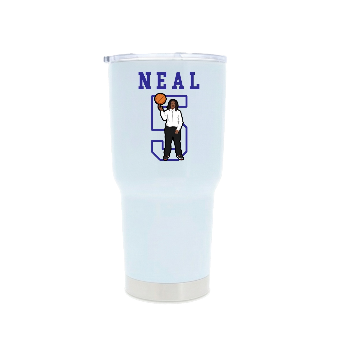 30oz Stainless Steel Tumbler — Shirsey in White