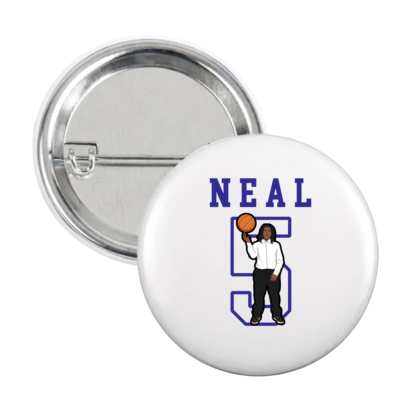 Game Day Button — Shirsey in White