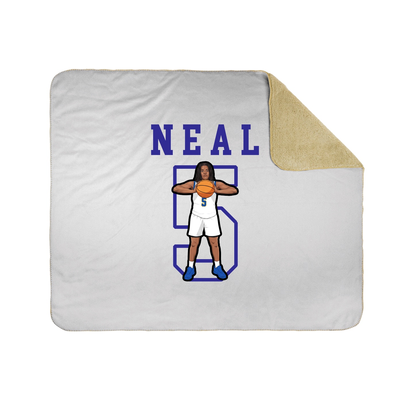 Throw Blanket — Shirsey in White