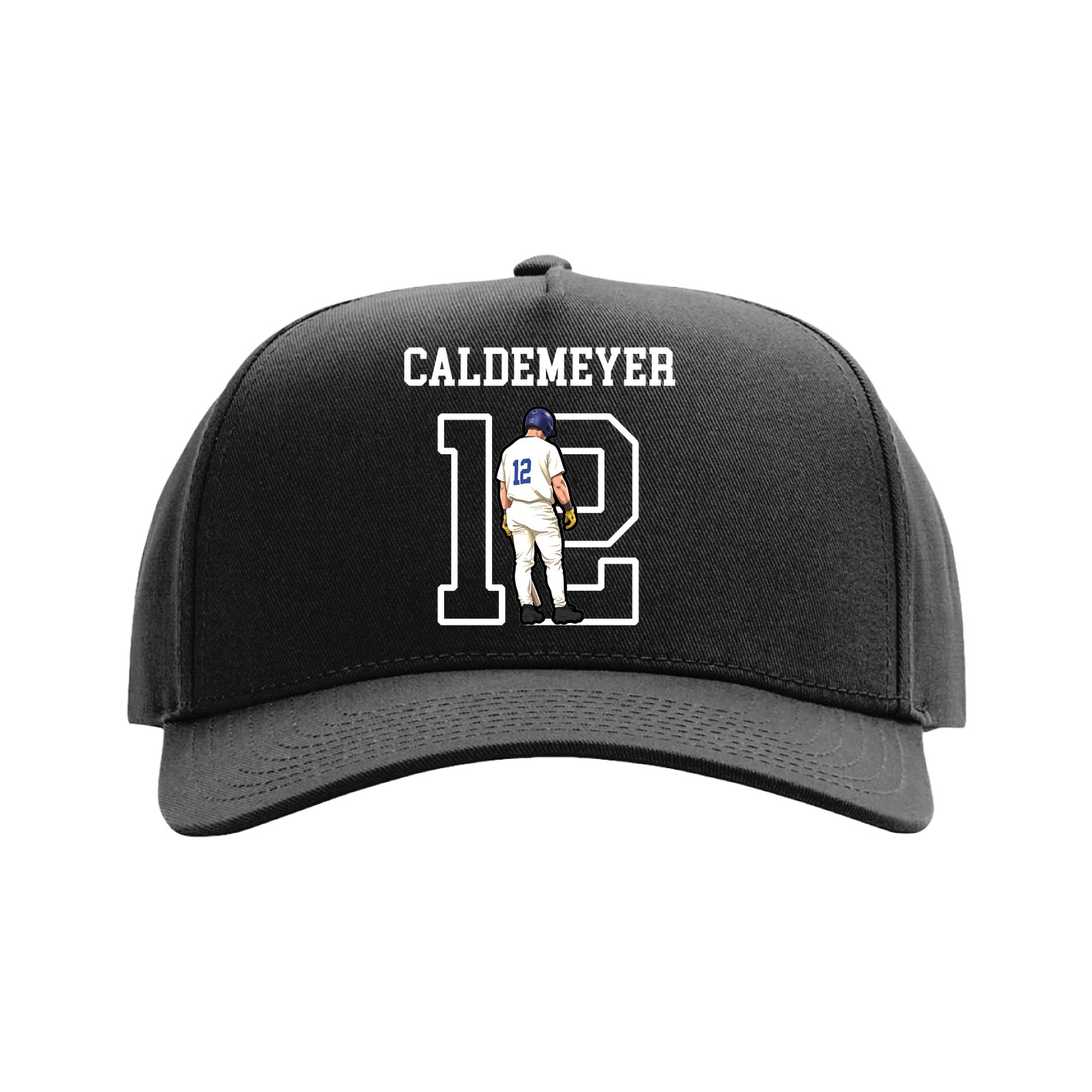 Full Fabric Five-Panel Champ Cap — Shirsey in Black