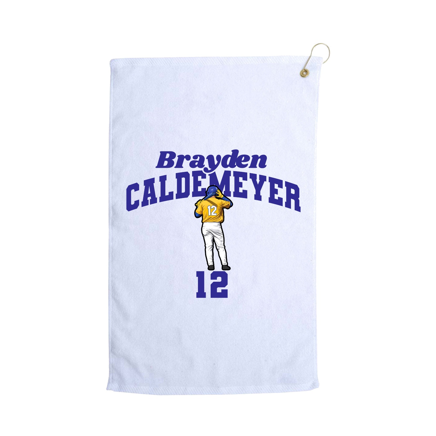 Golf Towel — Signature Arch in White