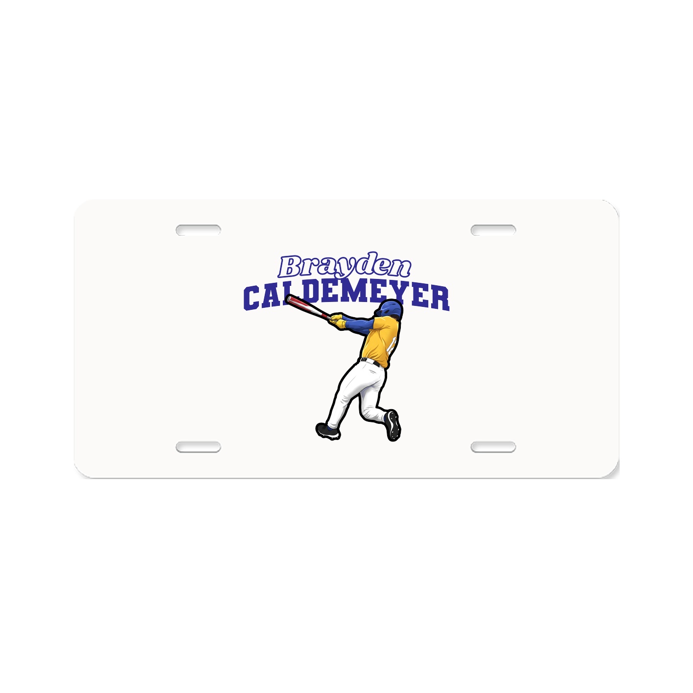 License Plate — Name Arch in Classic
