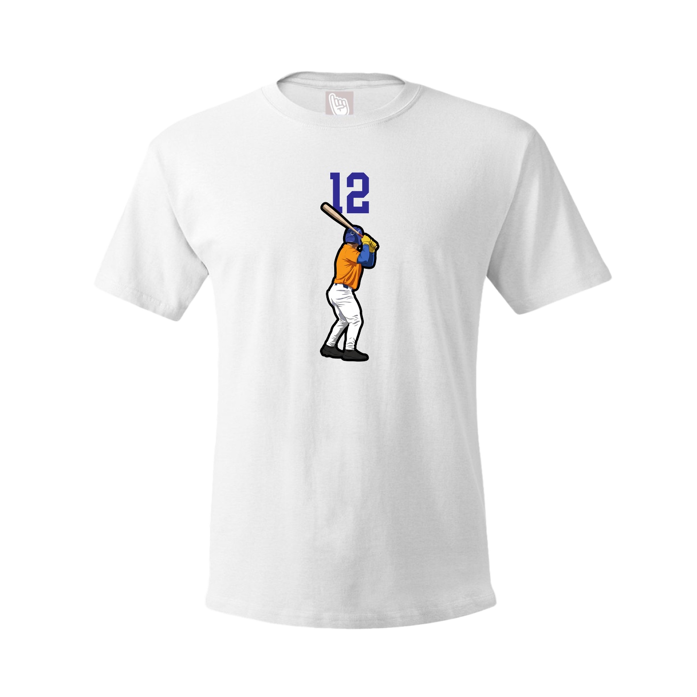 Youth Tee — Number Top in White