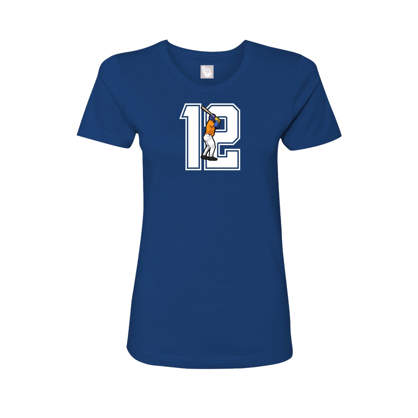 Womens Tee — Number in Royal