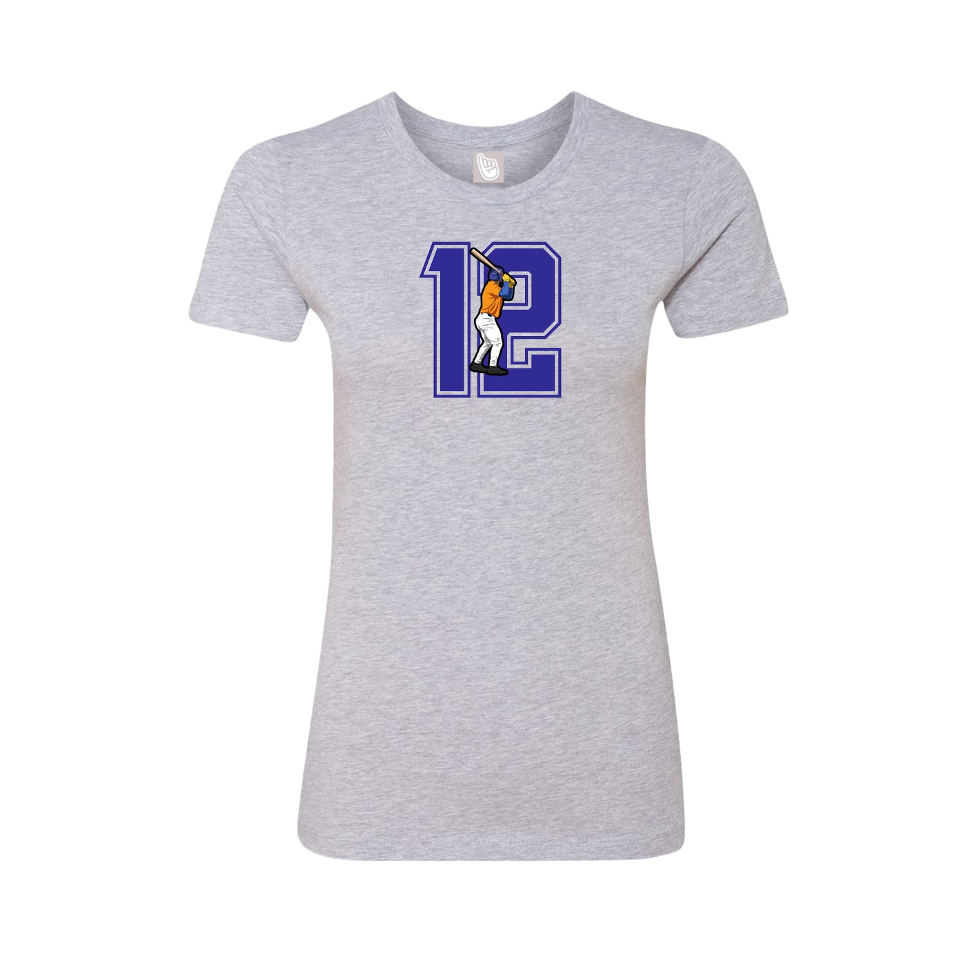 Womens Tee — Number in Grey